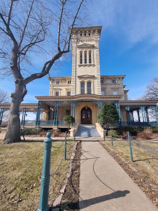 Rock Island Arsenal Quarters One sidewalk